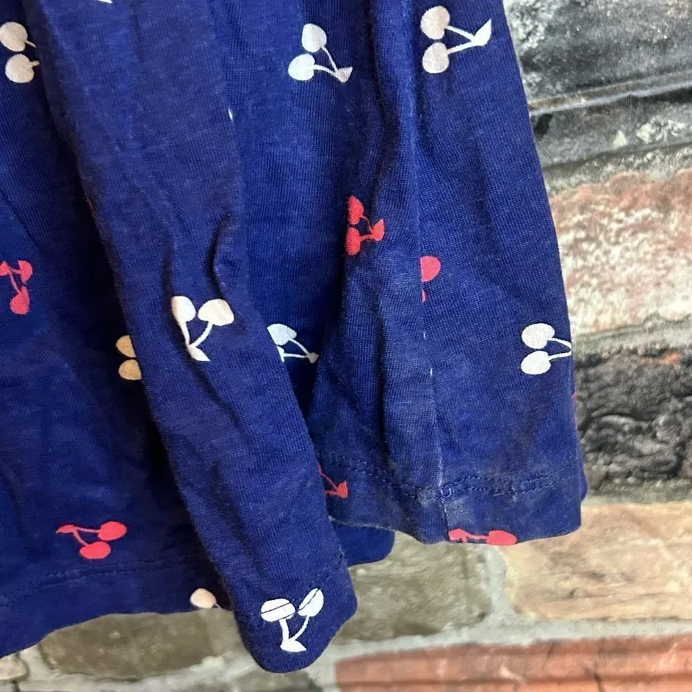 5 for $25🔥Child of Mine by Carter's Navy Cherry Dress & Matching Bloomers 0-3M - Picture 3 of 5